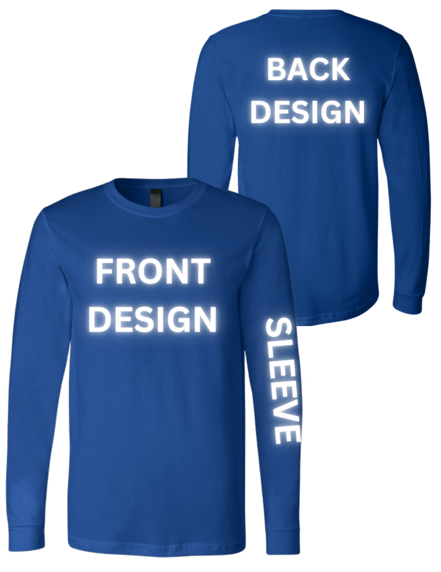 Custom Glitter Long Sleeve Shirt – Choose Your Style | UBD