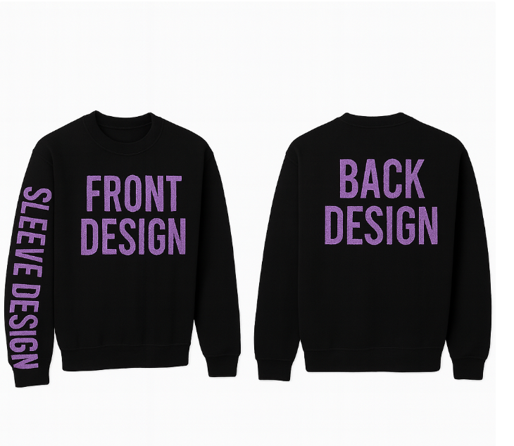 Custom Youth Glitter Crewneck – Choose Your Style | UBD