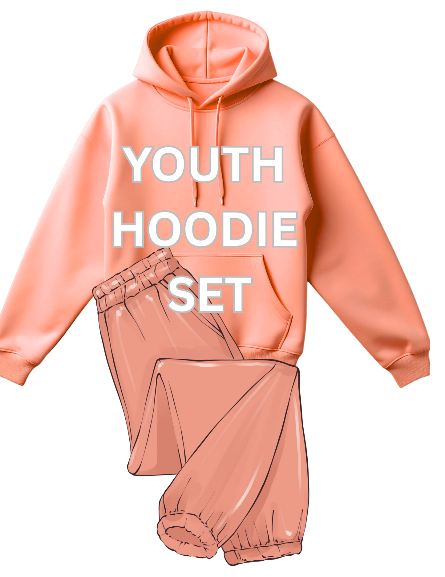 Youth Hoodie + Sweat Set (Glitter) ✨ | UBD