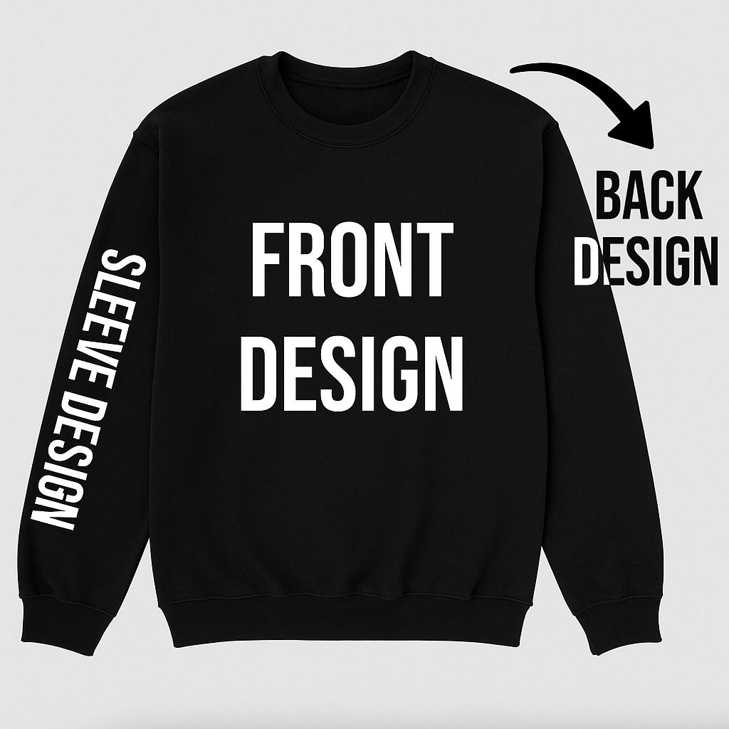 Custom Crewneck – Choose Your Style (Non-Glitter) | UBD
