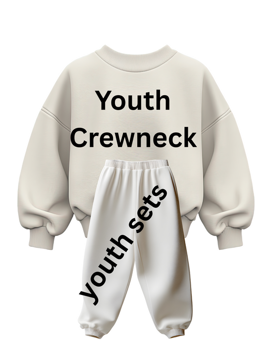 Youth Crewneck + Sweatpants Set | DTF Custom
